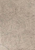 NEW HOME Andrews Mid-Century Neutral Hand-Tufted Area Rug - Ivory 9' x 12'