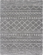 SAFAVIEH Arizona Shag Collection Area Rug - 6'7" x 9'2", Brown & Ivory, Moroccan Design, Non-Shedding & Easy Care, 1.6-inch Thick Ideal for High Traffic Areas in Living Room, Bedroom (ASG741B)