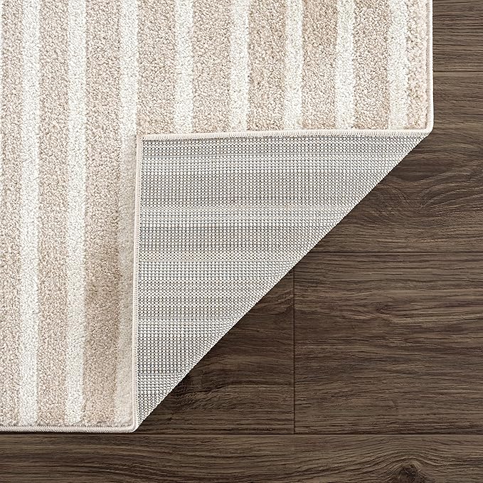 Abani Area Rug for Living Room -Nuevo 4' x 6' Beige Arch Pattern Area Rug, Soft and Durable Living Room Rug, Stain and Fade Resistant, Chic Modern Design, Pet & Kid Friendly
