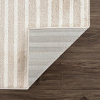 Abani Area Rug for Living Room -Nuevo 4' x 6' Beige Arch Pattern Area Rug, Soft and Durable Living Room Rug, Stain and Fade Resistant, Chic Modern Design, Pet & Kid Friendly