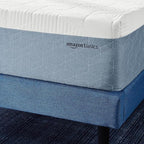 Amazon Basics Gel Memory Foam Mattress, Medium Firm, Cooling, Twin Size Mattress, CertiPUR-US® Certified Foam, 75 x 39 x 12 inches, White/Gray