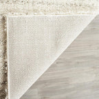SAFAVIEH Arizona Shag Collection Area Rug - 3'2" Square, Ivory & Beige, Moroccan Design, Non-Shedding & Easy Care, 1.6-inch Thick Ideal for High Traffic Areas in Living Room, Bedroom (ASG741A)