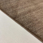 Custom Length Cut to Size Wide Width Carpet Runner Rug for Hallways, Slip Resistant Latex Rubber Backed, 31 inch Wide X Customized Length, Stripe Brown, 31 inch X 14 feet