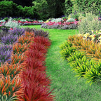 16 Pcs Artificial Outdoor Plants UV Resistant Tall Fake Grass Plants Bushes Faux Tropical Flowers Décor Fall Winter Summer Planters Patio Front Door Porch Plastic Greenery & Shrubs Decoration
