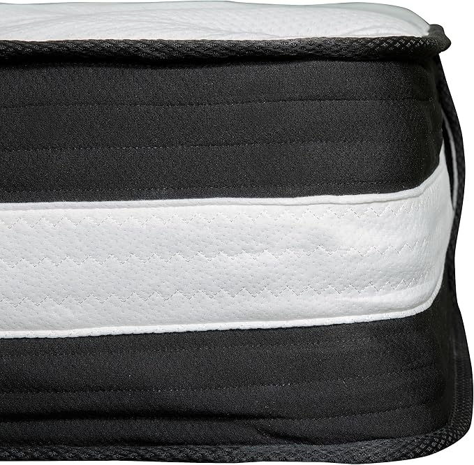 Flash Furniture Capri Comfortable Sleep 12" Hybrid Pocket Spring and Foam Mattress in a Box, Foam Pocket Spring Hybrid Mattress for Pressure Relief, Twin