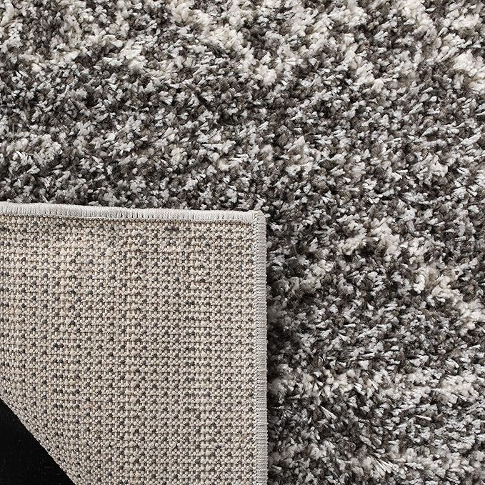 SAFAVIEH Arizona Shag Collection Area Rug - 5'1" x 7'6", Brown & Ivory, Moroccan Design, Non-Shedding & Easy Care, 1.6-inch Thick Ideal for High Traffic Areas in Living Room, Bedroom (ASG741B)