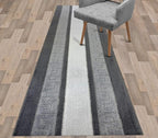 Custom Length Cut to Size Ancient Latin Hellenic Motif Carpet Runner Rug for Hallways, Non Slip Rubber Backed, 31 inch Wide X Customized Length, Greek Key Grey, 31 inch X 7 feet
