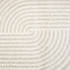 Abani Area Rug for Living Room -Nuevo 9' x 12' Beige Arch Pattern Area Rug, Soft and Durable Living Room Rug, Stain and Fade Resistant, Chic Modern Design, Pet & Kid Friendly