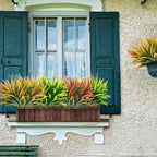 8 Pcs Outdoor Fake Plants UV Resistant Artificial Tropical Plants Flowers Faux Garden Grass Plants Décor Fall Winter Summer Planters Patio Front Door Porch Plastic Bushes & Shrubs Decoration